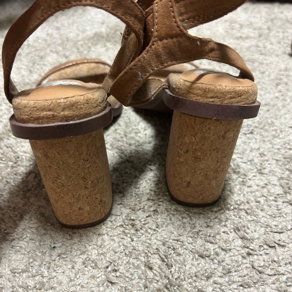 Yellow Box Women's Brown Heeled Sandals - Picture 2 of 4